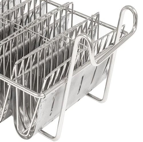 Senvasfa 8 Shells Taco Shell Fryer Basket with Detachable Handle,Commercial Grade Stainless Steel Hard Shell Maker Mold Taco Fryer Basket Each Time Deep Frying 8 Crispy Taco Shells