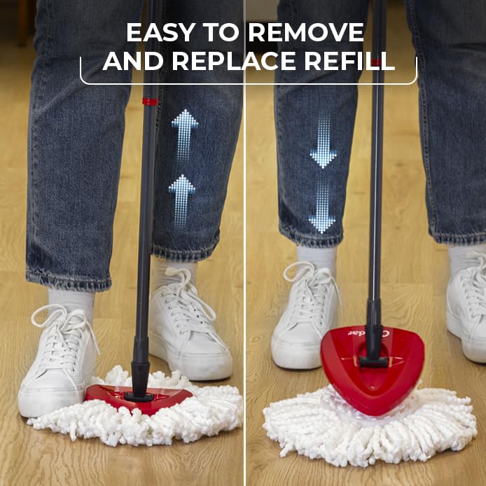 O-Cedar EasyWring Spin Mop Head Replacement, 60 Count - Microfiber Refills