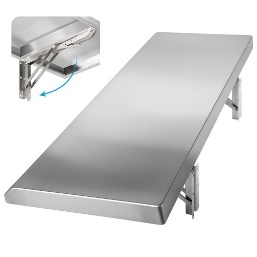 Toriexon Folding Concession Shelf 36" x 18", Stainless Steel Drop Down Serving Food Shelf for Concession Windows