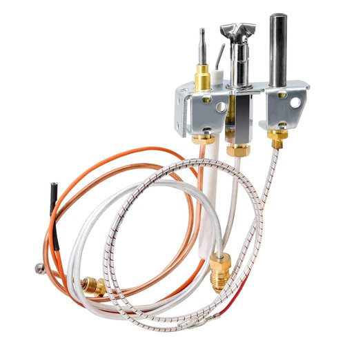 Criditpid 4021-732 Natural Gas (NG) Pilot Assembly for Heatilator GNDC33 GNDC36 GNDC30 GCDC60 GNBC36, Quadrafire, Heat-n-Glo Fireplace, 25660 Pilot Assembly Replacement with Thermopile, Thermocouple