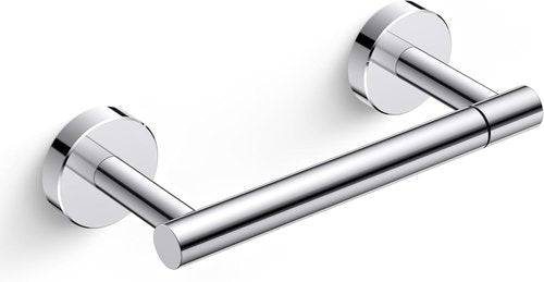 FORIOUS Toilet Roll Holder - Rustproof Stainless Steel Double Post with Swivel Design | Chrome Finish