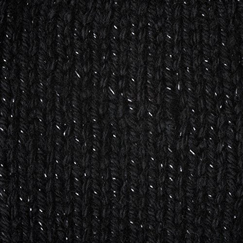 Caron Simply Soft Party Yarn - Black, 3 oz, Medium Worsted 4