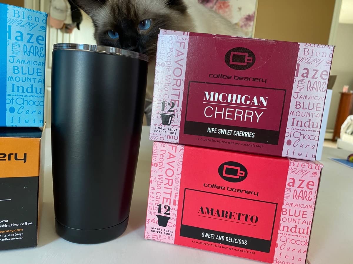 Michigan Cherry Coffee Pods by Coffee Beanery | 48ct Bulk Medium Roast Arbica Coffee