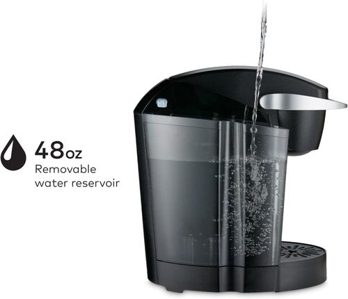 Keurig K-Classic Single Serve Coffee Maker - 3 Brew Sizes, 48oz Reservoir, Sleek Black Finish
