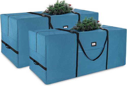 Hearth & Harbor Christmas Tree Storage Bag - Durable 600D Oxford with Reinforced Handles | Fits 7.5-9 FT Trees