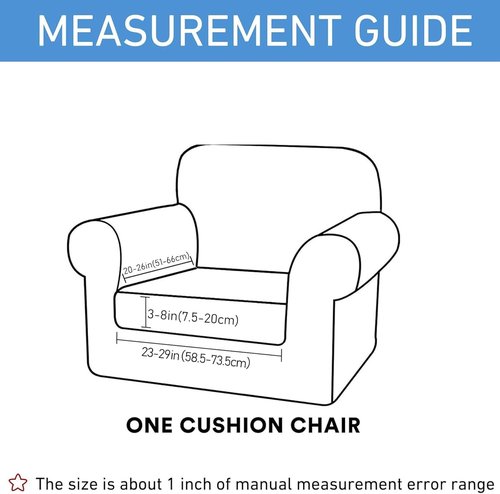 Hyha Waterproof Couch Cushion Covers - Stretch Sofa Slipcover for Dogs | Washable, Non-Slip, Grey (Small)