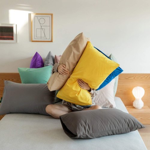 FLXXIE Microfiber Queen Pillowcases - Ultra Soft, Wrinkle & Fade Resistant | 20x30 Inches, Dark Grey - 6 Pack
