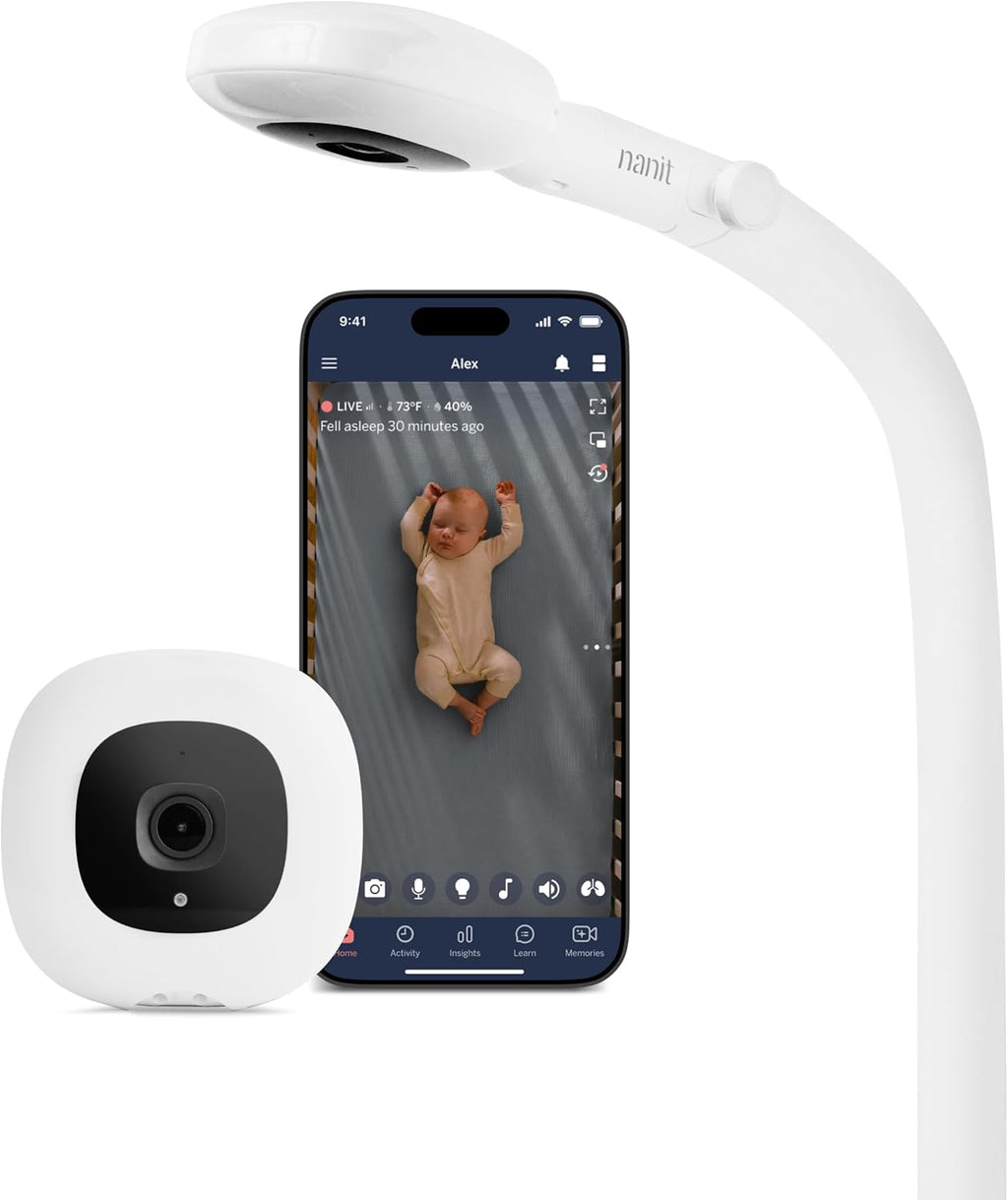 Nanit Pro Smart Baby Monitor - 1080p Wi-Fi Video Camera with Night Vision & 2-Way Audio | Remote Viewing