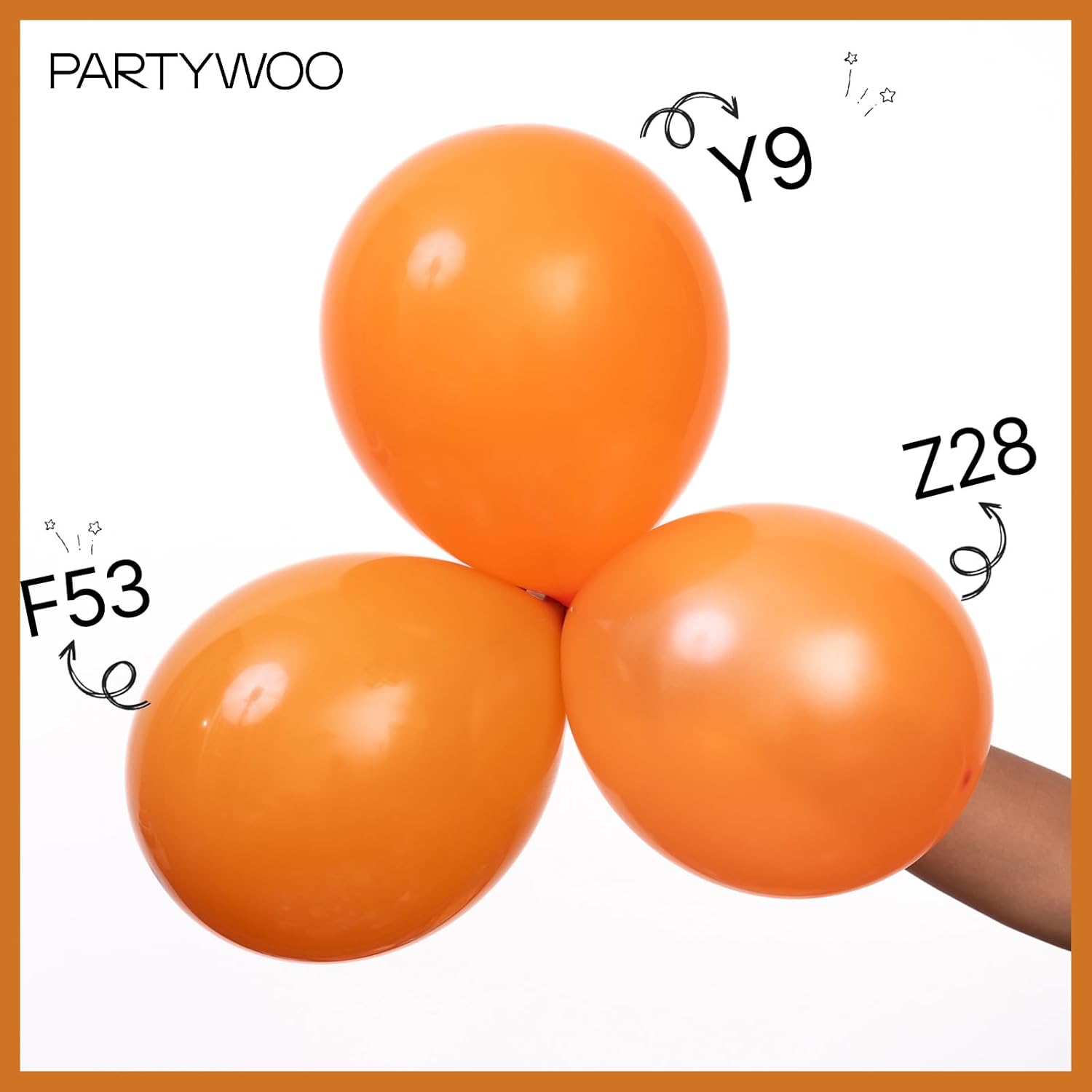 PartyWoo Burnt Orange Balloons - 100pcs 12 Inch Terracotta Rust Fall Decor for Weddings & Events