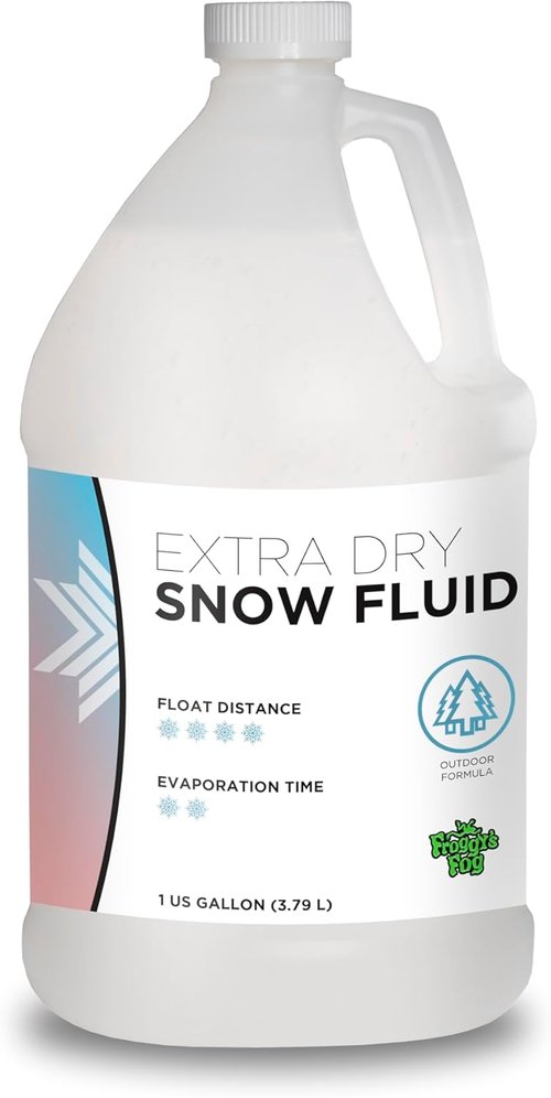Froggy's Flakes Snow Machine Fluid - Extra Dry Formula for 30 Feet Float | 1 Gallon