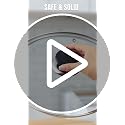 8 Inch Tempered Glass Lid for Frying Pan with Stainless Steel Rim
