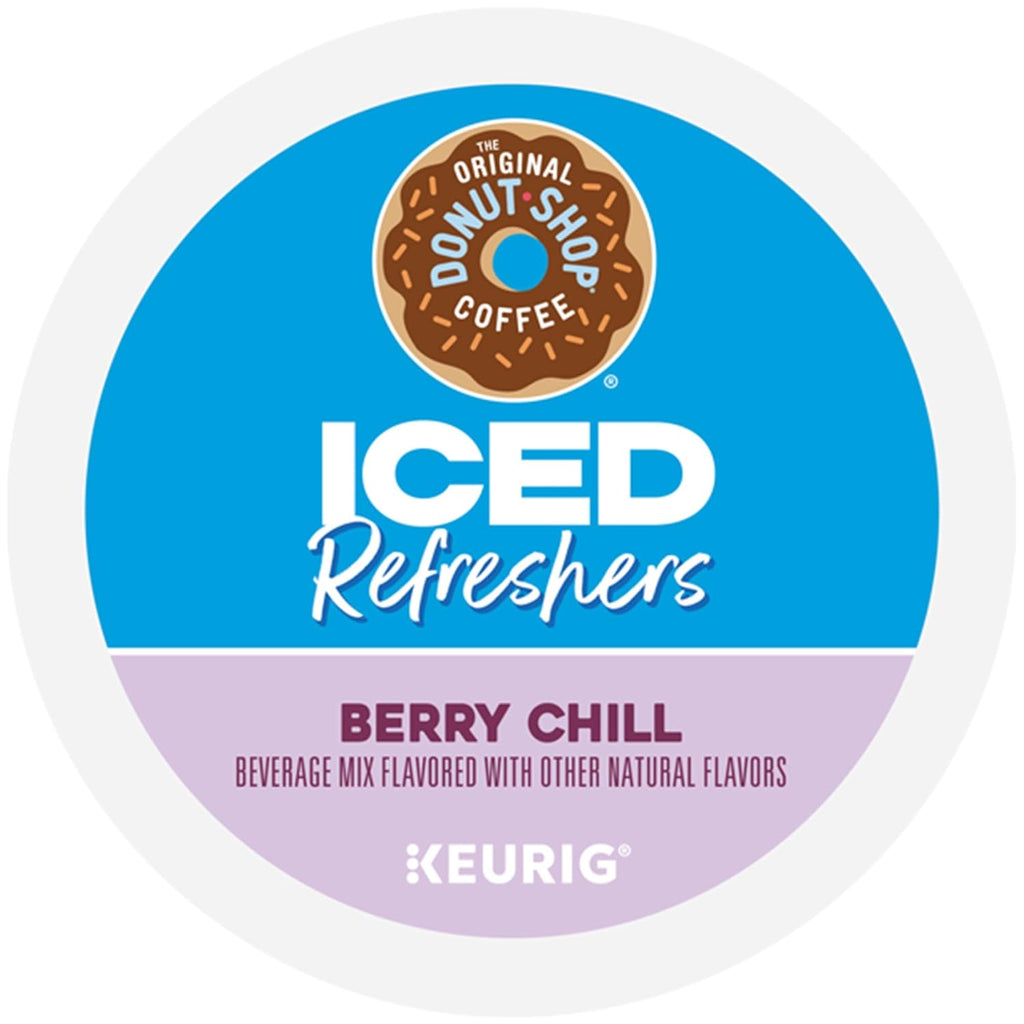 Original Donut Shop Iced Refreshers - Berry Chill Brew Over Ice K-Cup Pods | 20-Count Box