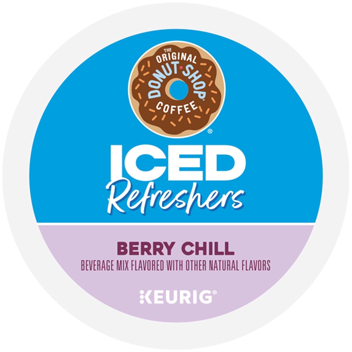 Original Donut Shop Iced Refreshers - Berry Chill Brew Over Ice K-Cup Pods | 20-Count Box