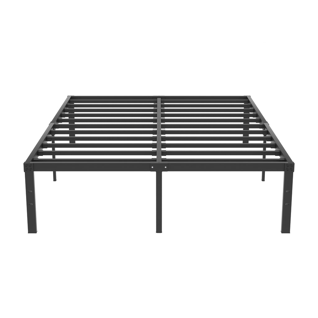 VECELO 16" Full Size Metal Platform Bed Frame,Heavy Duty Steel Slat/Easy Assembly Mattress Foundation/No Box Spring Needed