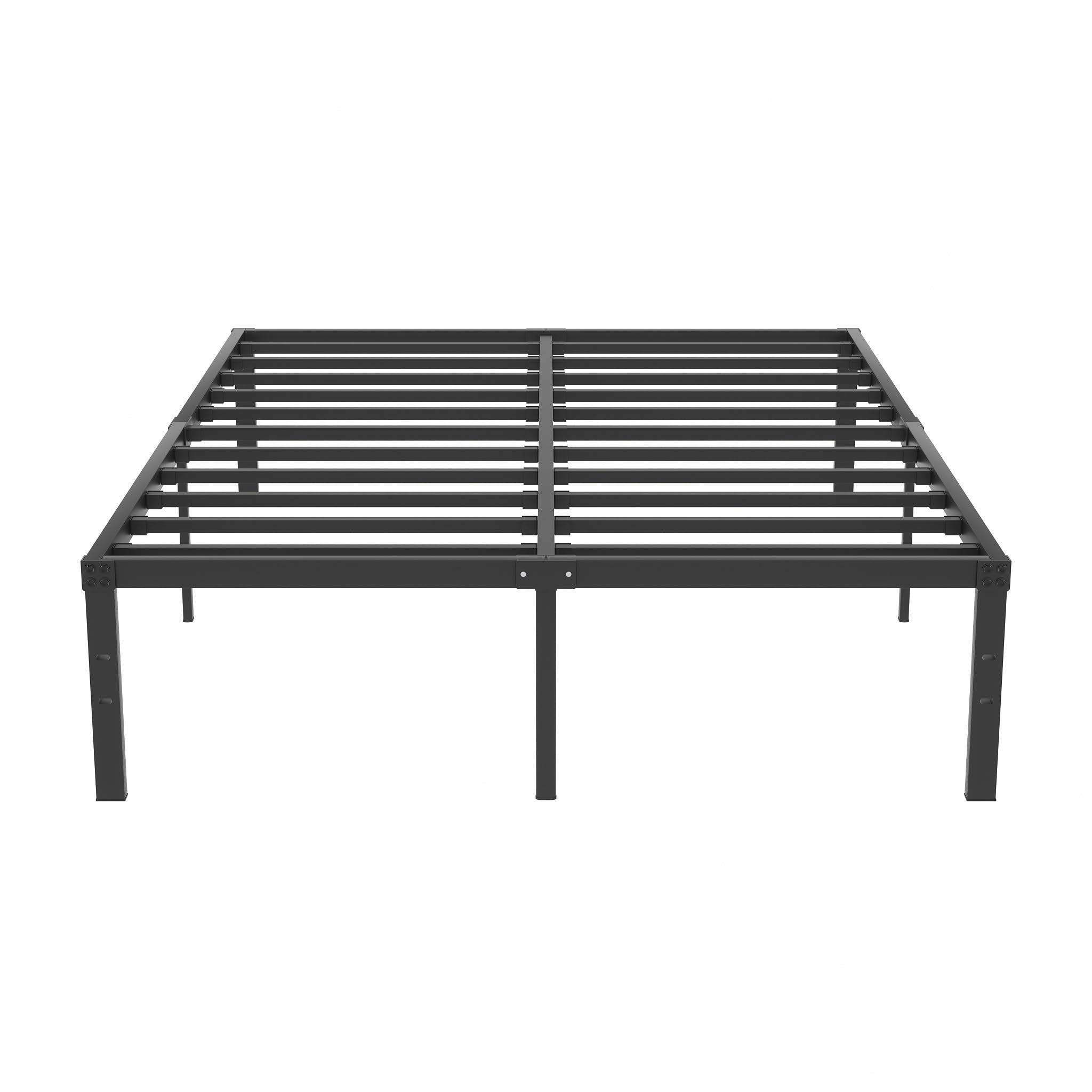 VECELO 16" Full Size Metal Platform Bed Frame,Heavy Duty Steel Slat/Easy Assembly Mattress Foundation/No Box Spring Needed