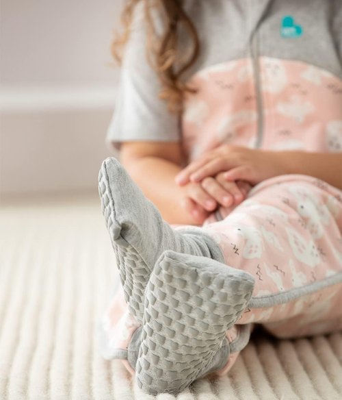 Love To Dream Organic Toddler Wearable Blanket - Super Soft Sleeping Sack with Footies, 4T Pink