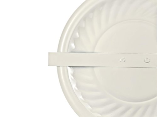 LKQI 3F-72 Fireplace Stove Pipe Flue Hole Cover Stopper UP to 9 5/8" 4" to 10" Adjustable Flue Stop,Adjustable bar Backside,Painted Galvanized Steel
