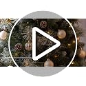 Pre-lit Frosted Artificial Christmas Tree 4.5ft with Pinecones & LED Lights - Green