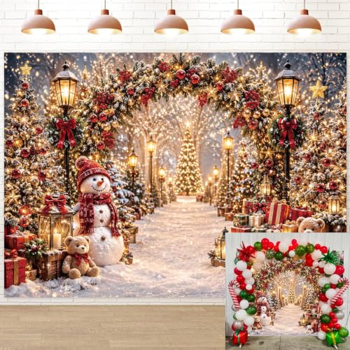 7x5FT Christmas Winter Wonderland Backdrop for Holiday Photos and Parties