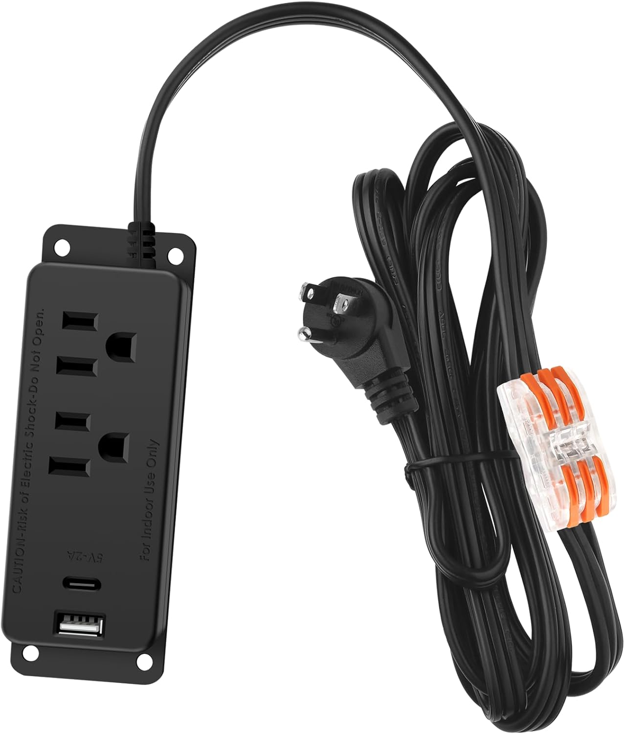 Skiennix Gun Safe Power Outlet Kit - Electrical Outlet with USB-C Port for Dehumidifiers & Lights (6FT)