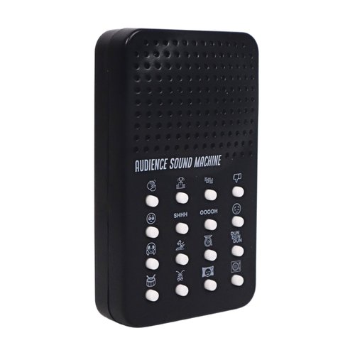 Audience Sound Machine with 16 Cheers, Boos, Applause, Cheering, Cricket Noises, Rim Shot, Record Scratch - Portable Electronic Audience Themed Sound Maker for Kids with 16 Effects - Practical Joke