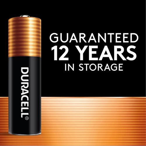 Duracell Coppertop AA Batteries - Long-Lasting Alkaline Power Boost | 24 Count Pack for Home & Office