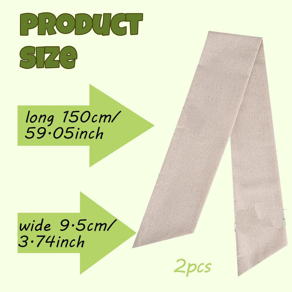 Skiennix 2-Pack Wreath Sash - Boxwood Garland Decor with Burlap Ribbon for Indoor/Outdoor Use