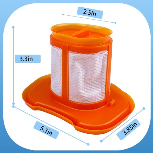2 Pack HHVKF10 HHVKF10 Dust-buster Filter Compatible with Black & Decker Models HHVK320J10, HHVK320J61, HHVK320JZ01, HHVK415B01, HHVK515J00, HHVK515J00FF, HHVK515JP07, HHVK515BPF07