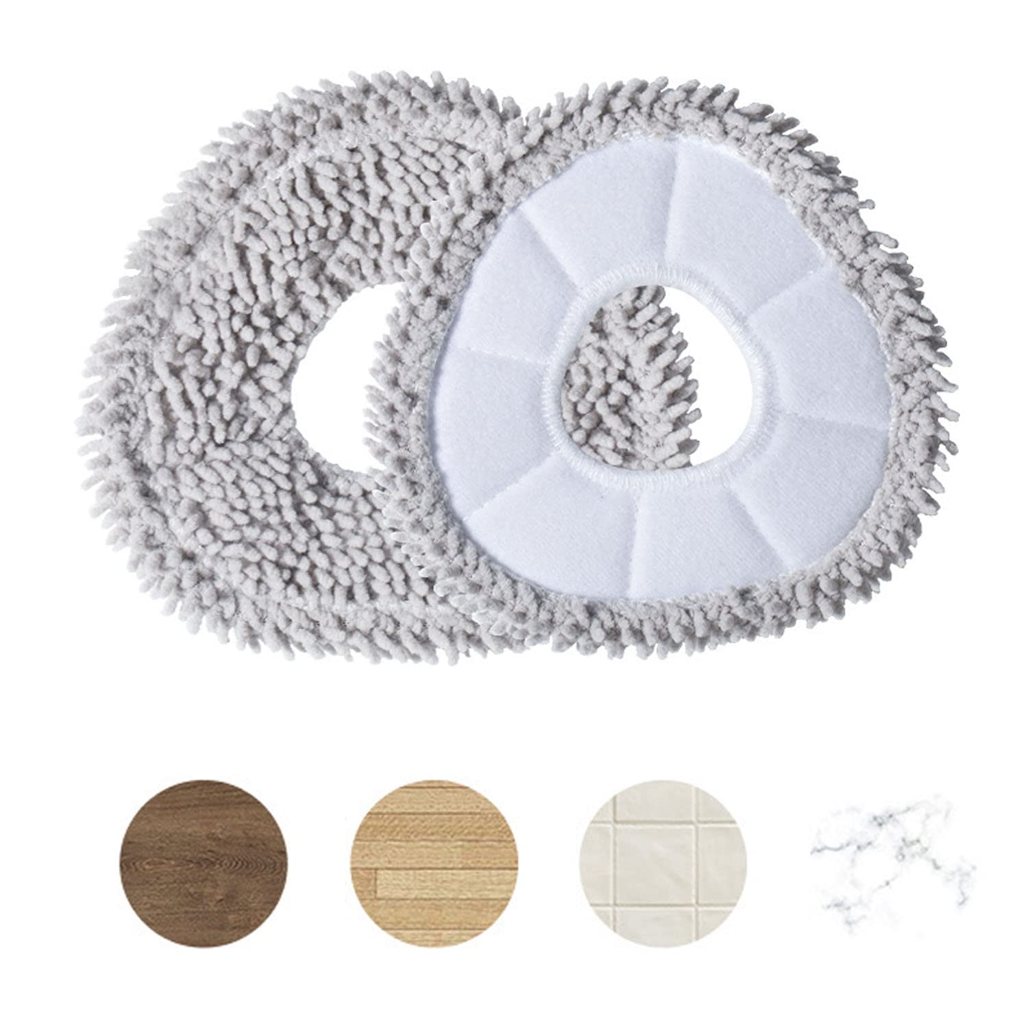 Replacement Accessories Kit Compatible With Narwal Freo Robot Vacuum Cleaner,1 Main Brush, 6 Side Brushes,4 Mop Pads, 4 Hepa Fiters Spare Parts (Freo-15)
