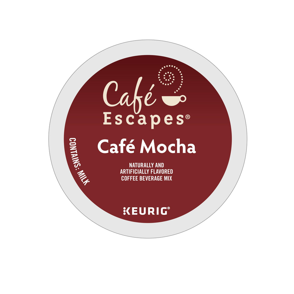 Cafe Escapes Cafe Mocha Keurig Single-Serve K-Cup Pods, 72 Count