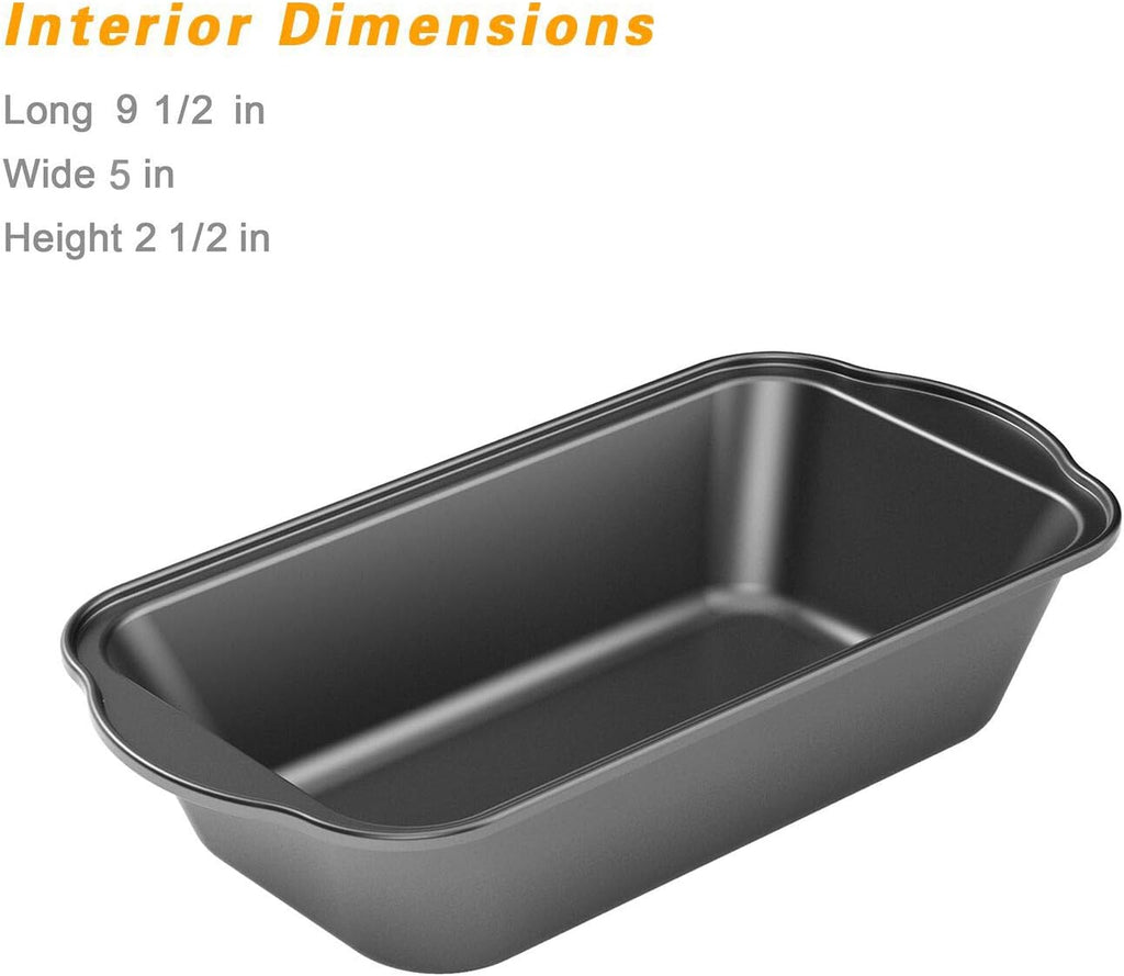 Tiawudi Nonstick Carbon Steel Baking Bread Pan - Large 9.5" x 5" Loaf Pan for Perfect Breads