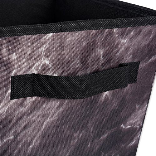 DII Black Trapezoid Foldable Laundry Storage Bins Set of 4