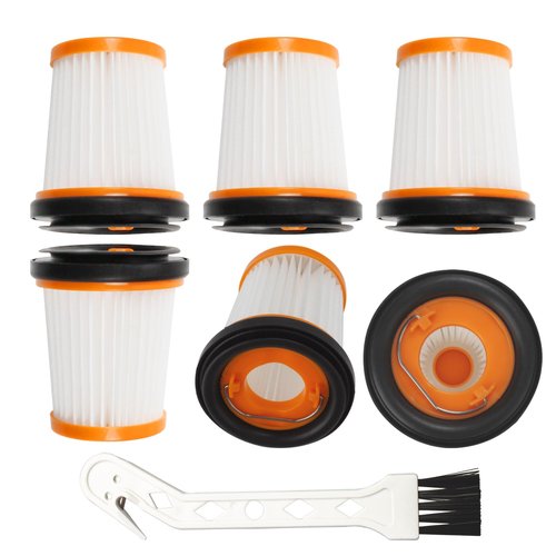 6-Pack WV201 for Shark Wandvac Filter Replacement Shark Handheld Vacuum Filter ION W1 S87, WV200, WV201, WV205, WV201BK,WV220, Compare to Part: XHFWV200