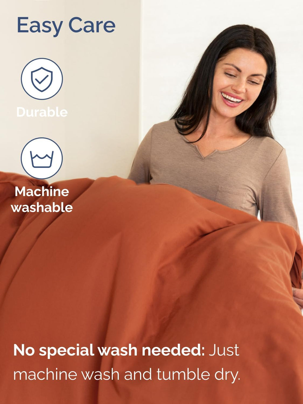 Skiennix Extra Deep Cal King Sheet Set | 6-Piece Breathable Cooling Bedding - Soft, Wrinkle-Free Terracotta