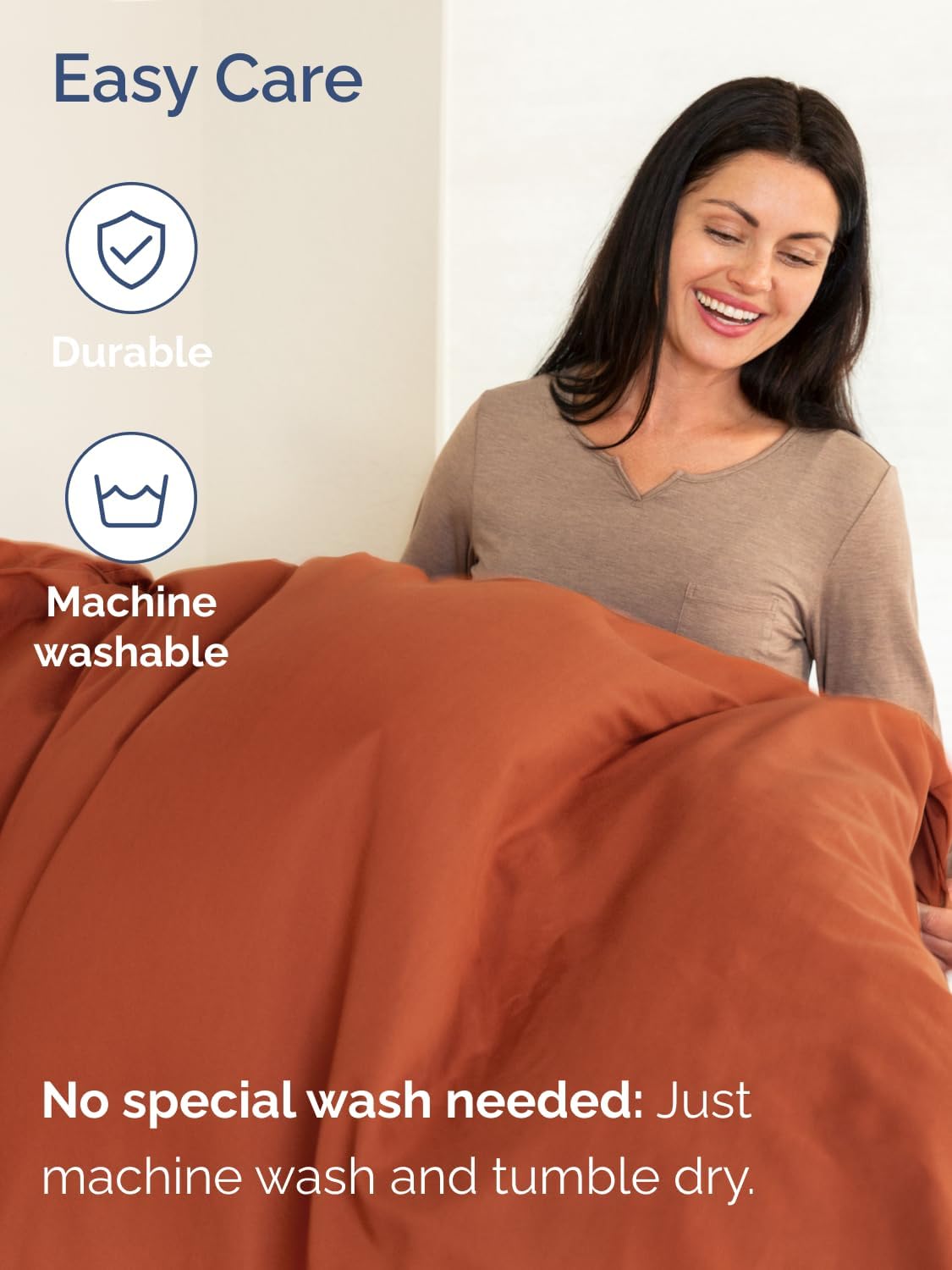 Skiennix Extra Deep Cal King Sheet Set | 6-Piece Breathable Cooling Bedding - Soft, Wrinkle-Free Terracotta