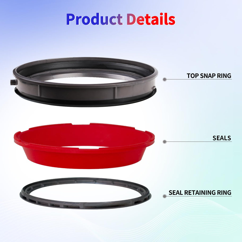 keluke V10 Dust Bin Fixed Sealing Ring Replacement Parts Compatible with Dyson V10 SV12 Cordless Vacuum Cleaner,Dust Bucket Accessories