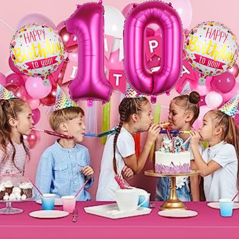 17th Birthday Decorations Rose Red Balloon Set 16 Pcs Party Supplies
