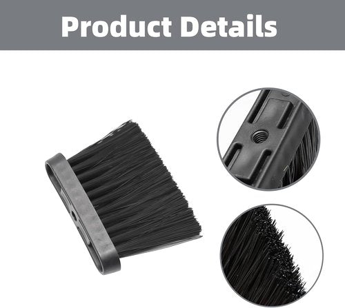 Lssapr 2 Pcs Chimney Bench Oblong Fireplace Brushes Adhesive Thread Soft Bristles Dust Brush Replacement Head for Hearth Tidy Car Fireplace Fire Pit