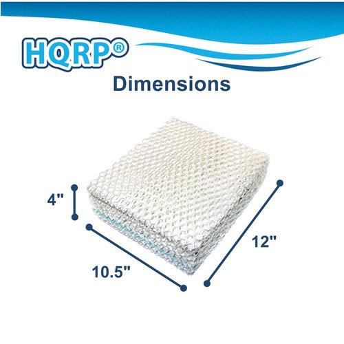 HQRP Wick Filter 1043 Replacement Compatible with Bemis Essick Air AIRCARE SS390DWHT, 826000, 826800, 826600, 826900, 821000, 821001, 831000, 836000HB Evaporative Humidifiers