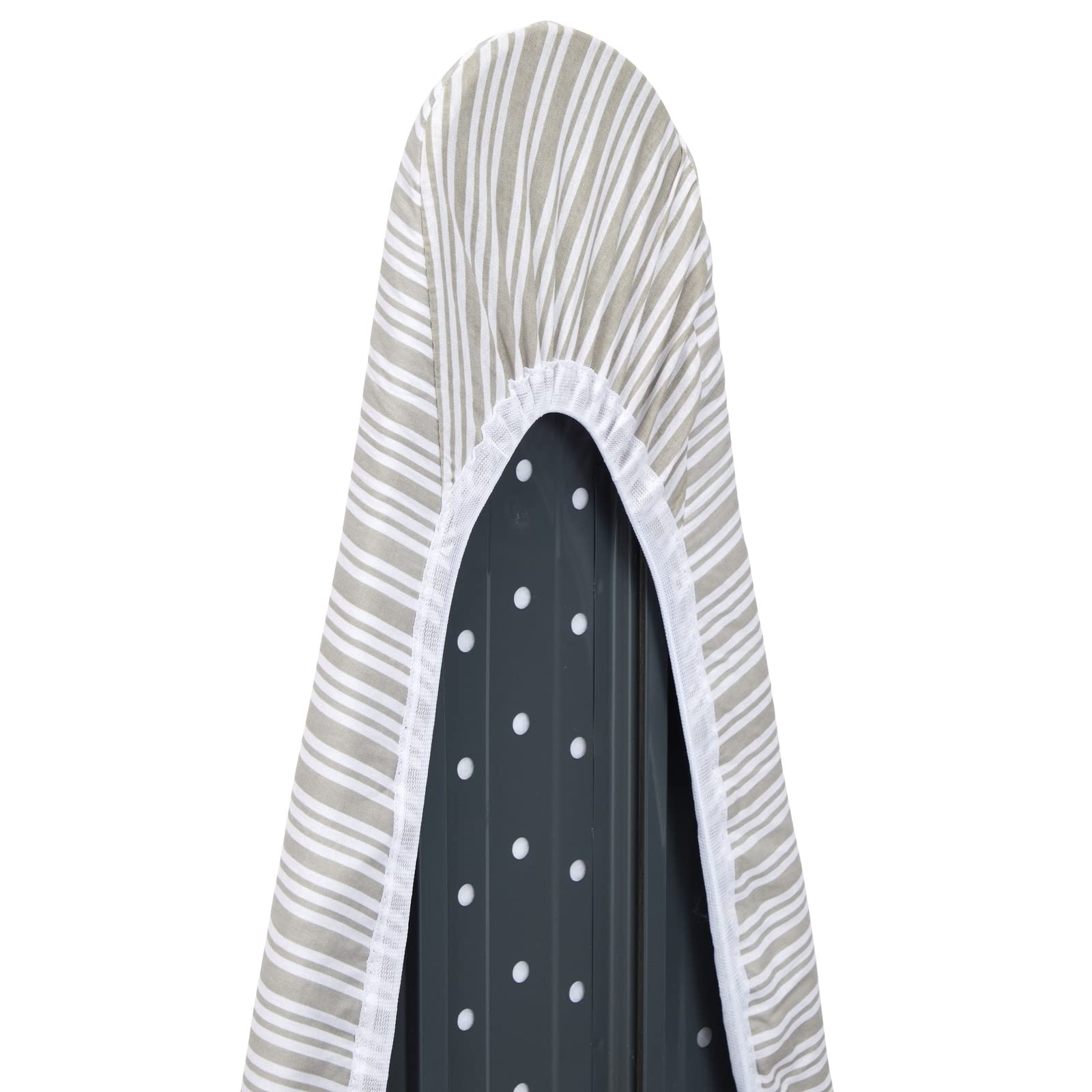 Juvale Ironing Board Cover & Pad - Secure Drawstring Fit for Iron Board Cover with Padding - Extra-Thick Foam for Pressing Pad - 15 x 54 in, Grey Stripe