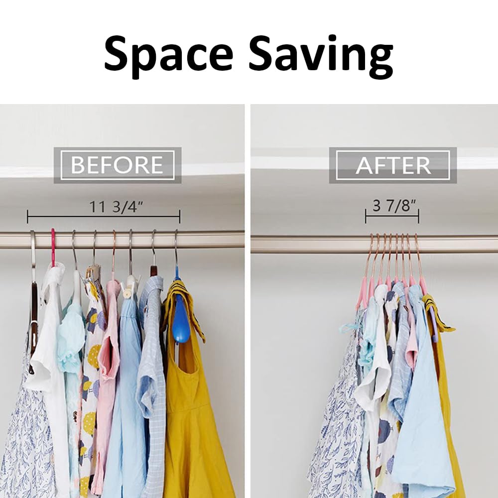 VECELO Premium Velvet Clothes Hangers Suit Heavy Duty (100 Pack)-Non Slip & Space-Saving with 12 Finger Clips & 2Tie Rack Excellent for Men and Women,Pink
