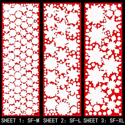 340+ Snowflake Window Clings - Reusable Christmas Decor