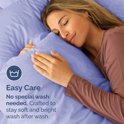 King Standard Pillow Cases by King - Ultra-Soft Hotel Quality | Fade-Free & Wrinkle Resistant - Lavender, Set of 2
