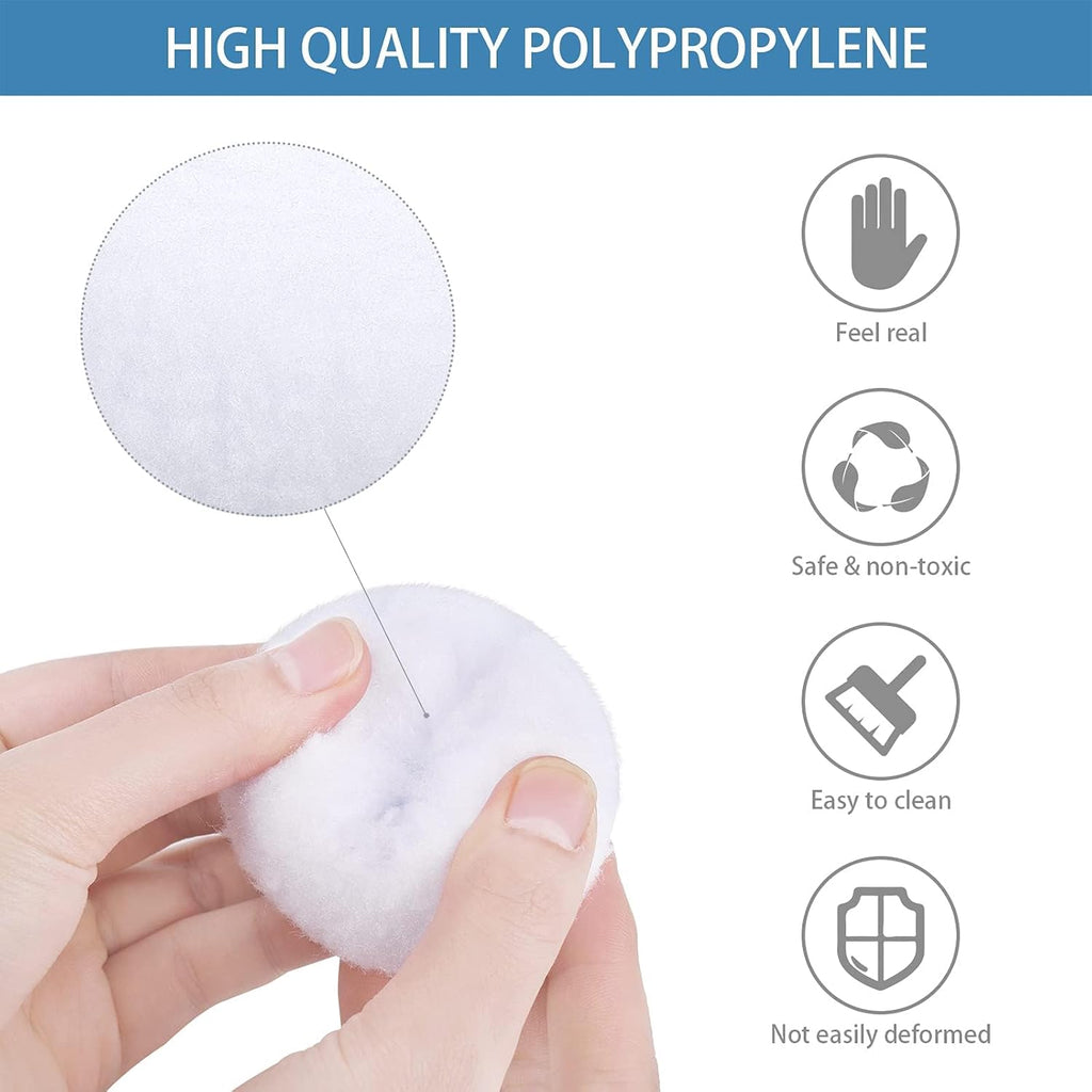 URATOT Snow Toy Balls - 25 Pack of Soft Plush Fake Snowballs for Indoor Winter Fun