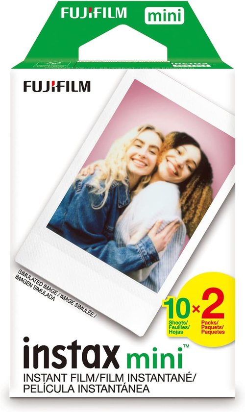 FUJIFILM Instax Mini Instant Film - Twin Pack of 20 White Photos for Instant Memories