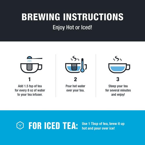 Tiesta Tea - Strawberry Kiwi Herbal Tea, Loose Leaf, Strawberry Hibiscus Kiwi Fruit Tea, Premium Caffeine-Free Herbal Blend, Make Hot or Iced & Up to 25 Cups, 2.5 oz Resealable Pouch