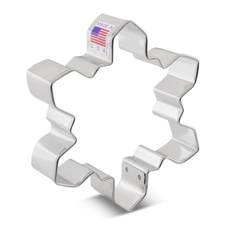 4'' Snowflake Cookie Cutter - Geometric USA Made by Ann Clark