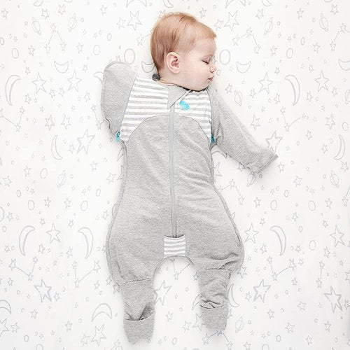 Love To Dream Swaddle UP Transition Bag - Warm Pink Silly Goose | Extra Large, 24-32 lbs, Zip-Off Wings for Safe Baby Transition