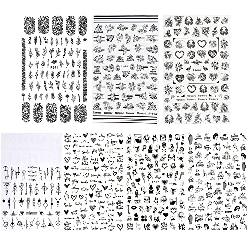 Valentine's Day Nail Stickers - 3D Self-Adhesive Nail Art Decals
