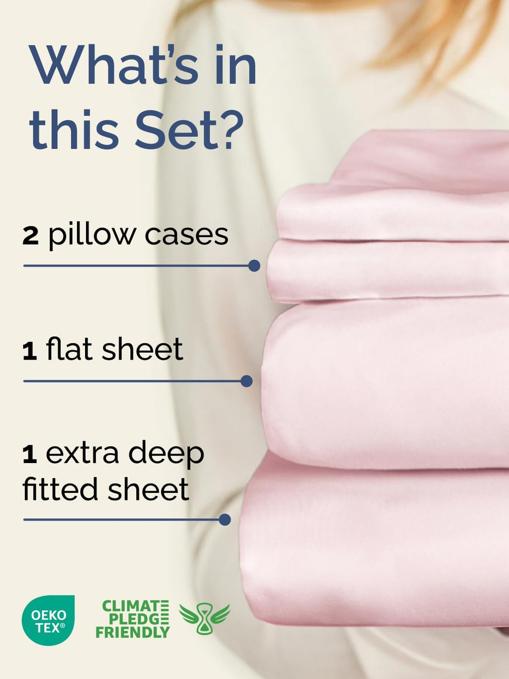 Skiennix Extra Deep Twin XL Sheet Set - 4-Piece Breathable Cooling Bedding - Soft Wrinkle-Free Lavender Pink
